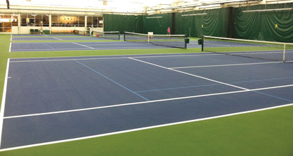 Lincoln Racquet Club Re Surfaces All Four Indoor Tennis Courts in