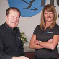 Pictured: Marvin Holst, Owner and Chelley Baack, General Manager at Headsetters™