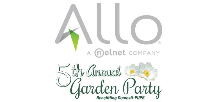 Allo Communications - Garden Party to benefit Domesti-PUPS - Logos