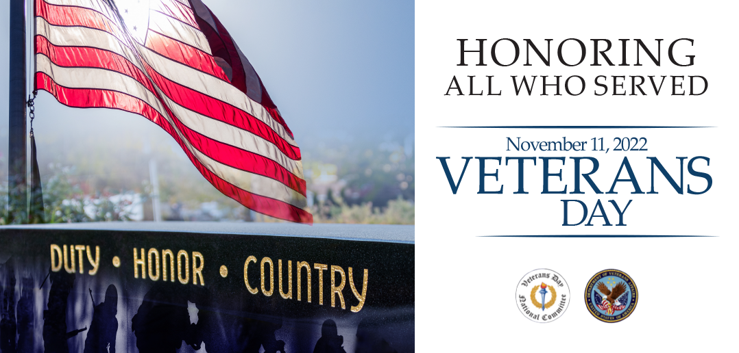 Join Us In Celebrating and Supporting Veterans Day 2022 - Campus Updates