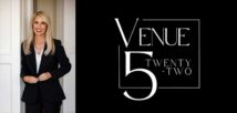 Lori Gana and the Venue 5 Twenty-Two logo
